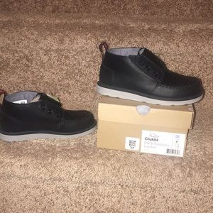 New With Tag Toddler Black Toms Chukka Boots